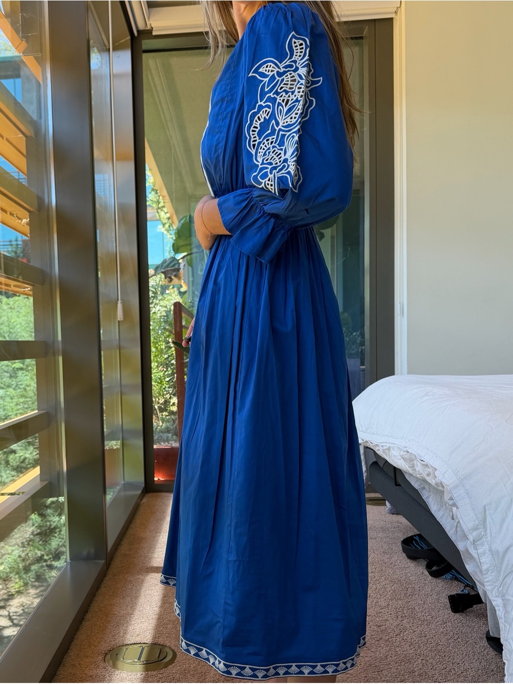 Hyacinth House Blue Summer Midi Dress - Picture 2 of 5